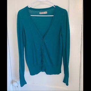 Turquoise Faded Glory Cardigan